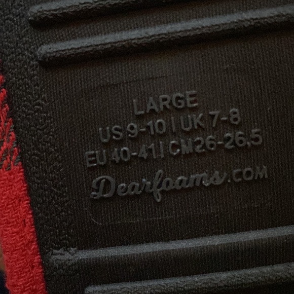 NEW Dearfoams “mama bear” plaid slippers (9/10 and 11/12) - Picture 8 of 10